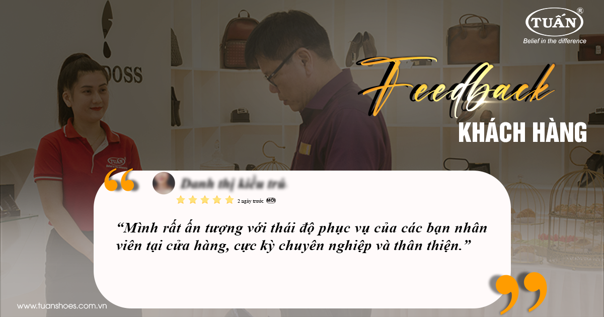 chất lượng phục vụ giày tuấn