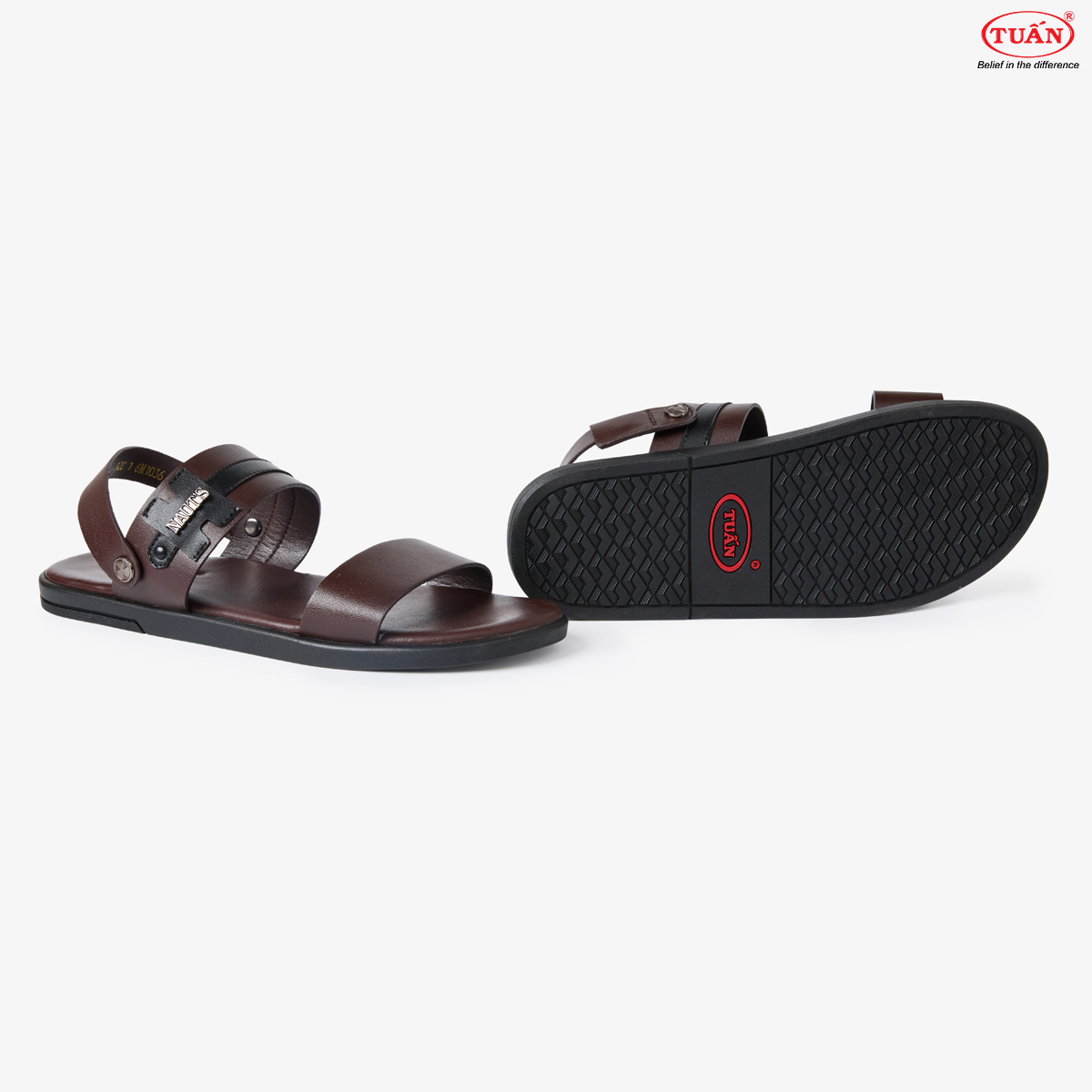 GIÀY SANDAL NAM DA BÒ CAO CẤP NXHU-A32C