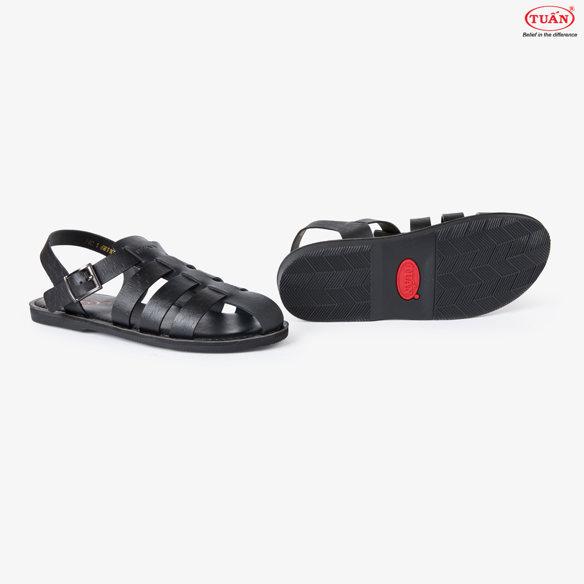 GIÀY SANDAL NAM DA BÒ CAO CẤP NXHU-B34C
