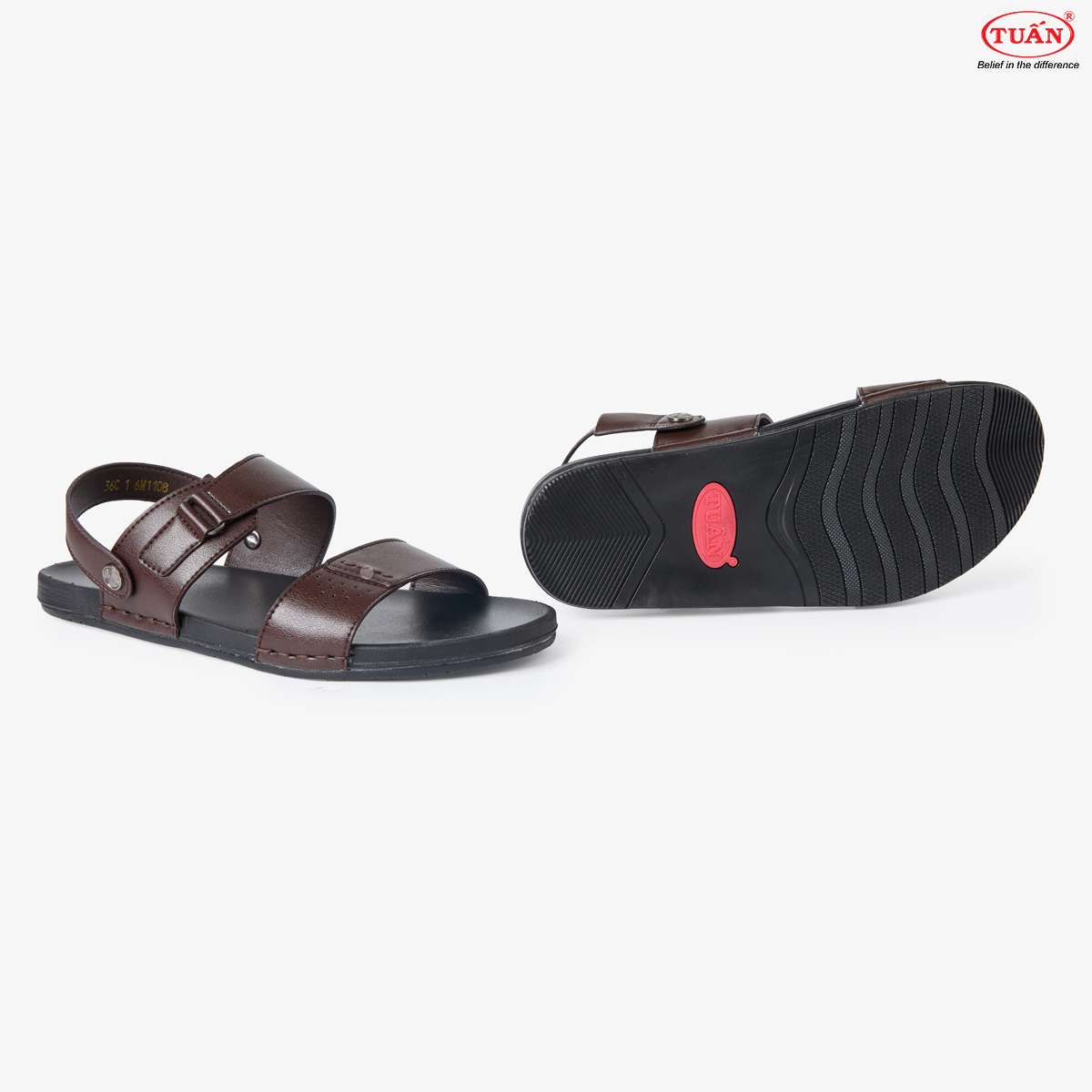 GIÀY SANDAL NAM DA BÒ CAO CẤP NXHU-B36C